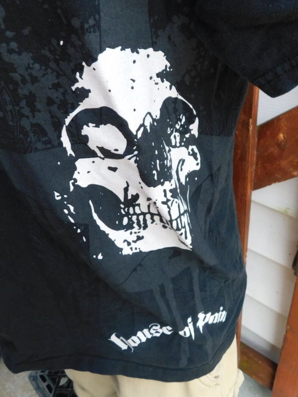HOUSE OF PAIN SKULL Adult Skull Biker T Shirt Size Large Adult